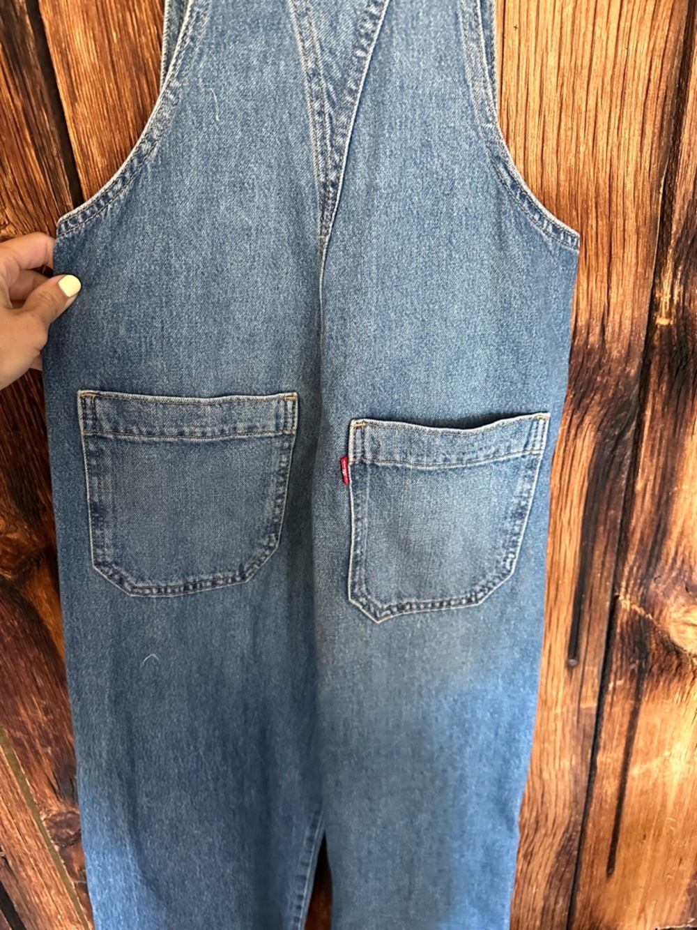 Levi's Light Blue Denim Overalls - Picture 3 of 3